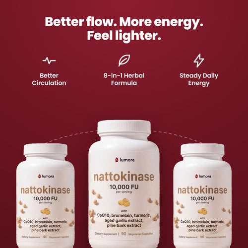 First order free bonus Lumora Nattokinase 10,000 FU Complex — 90 Capsules