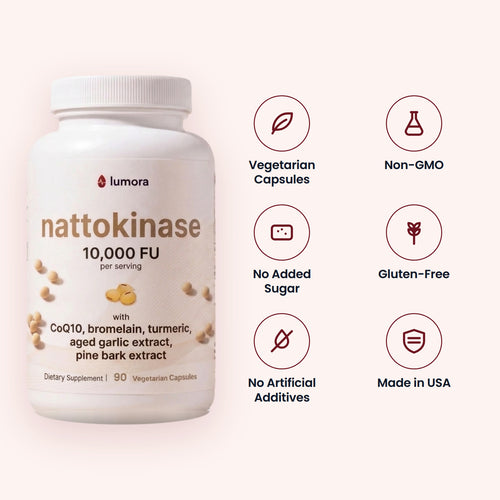 First order free bonus Lumora Nattokinase 10,000 FU Complex — 90 Capsules