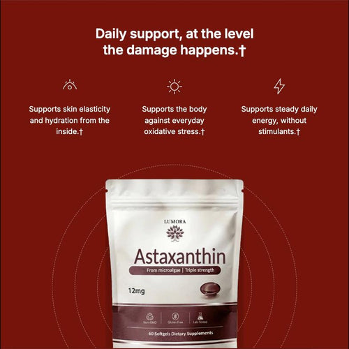 Lumora Astaxanthin 12mg Softgels