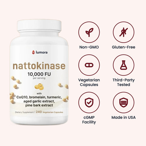 First order free bonus Lumora Nattokinase 10,000 FU Complex