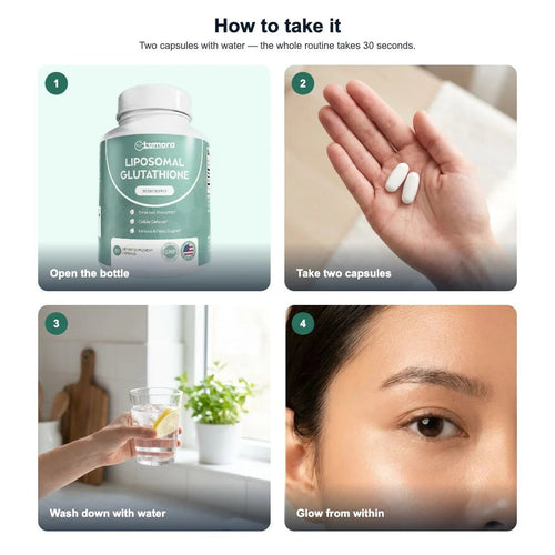 First Order Free Bonus — Lumora Liposomal Glutathione — Skin Glow, Immune & Detox Support (60 Capsules)