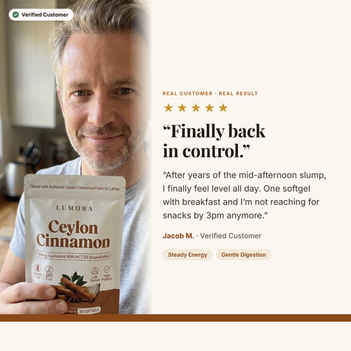 Ceylon Cinnamon 7200mg Equivalent with MCT Oil